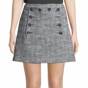 Veronica Beard Black and White A-Line Skirt